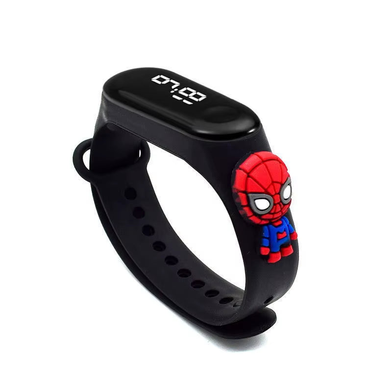 Cartoon Marvel Children'S Watch Fashion Watches Electronic Digital LED Display Watches Waterproof Holiday Gift Kids Watches