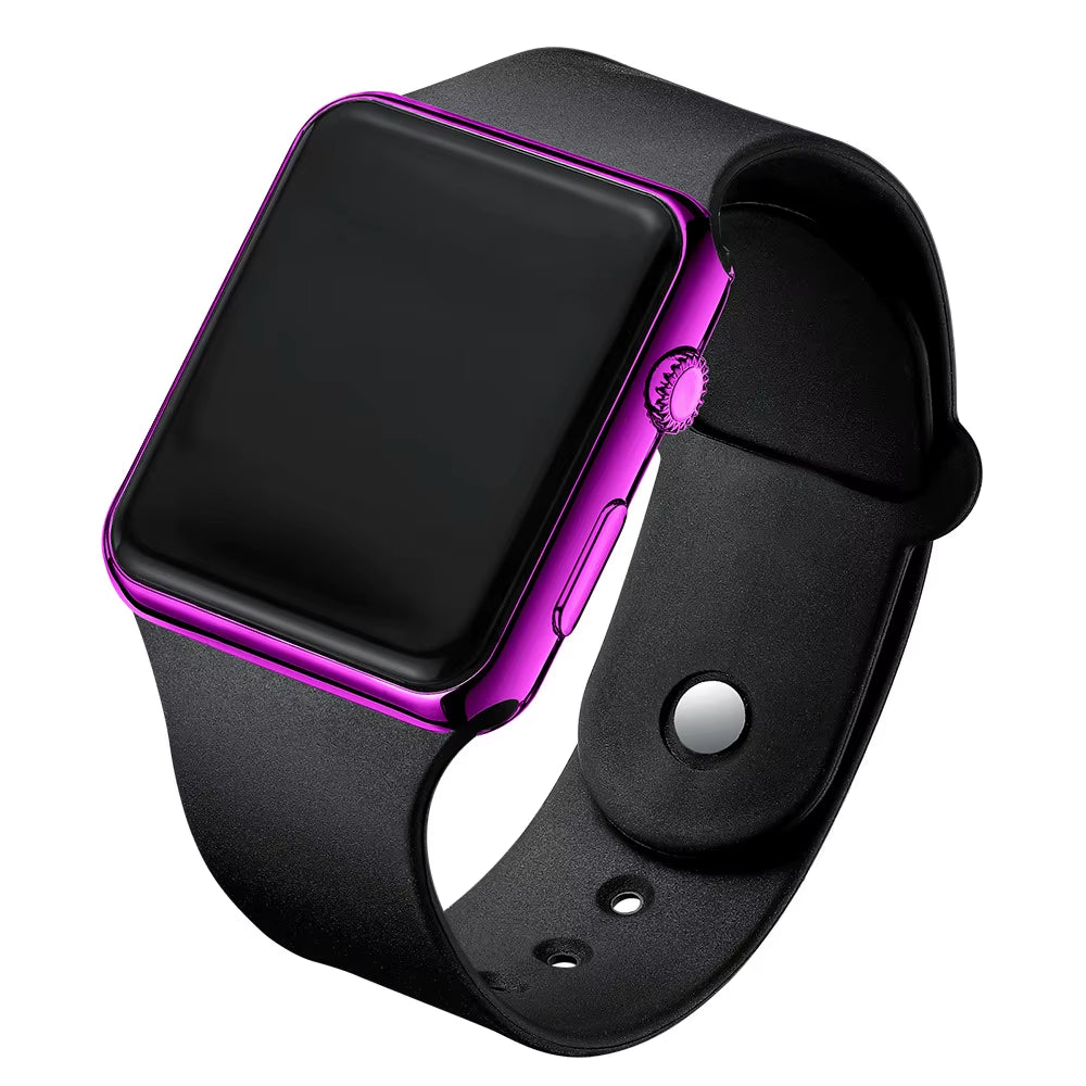 New Digital Watches Men Women Electronic Square LED Sport Wristwatch Fashion Casual Simple Silicone Female Clock