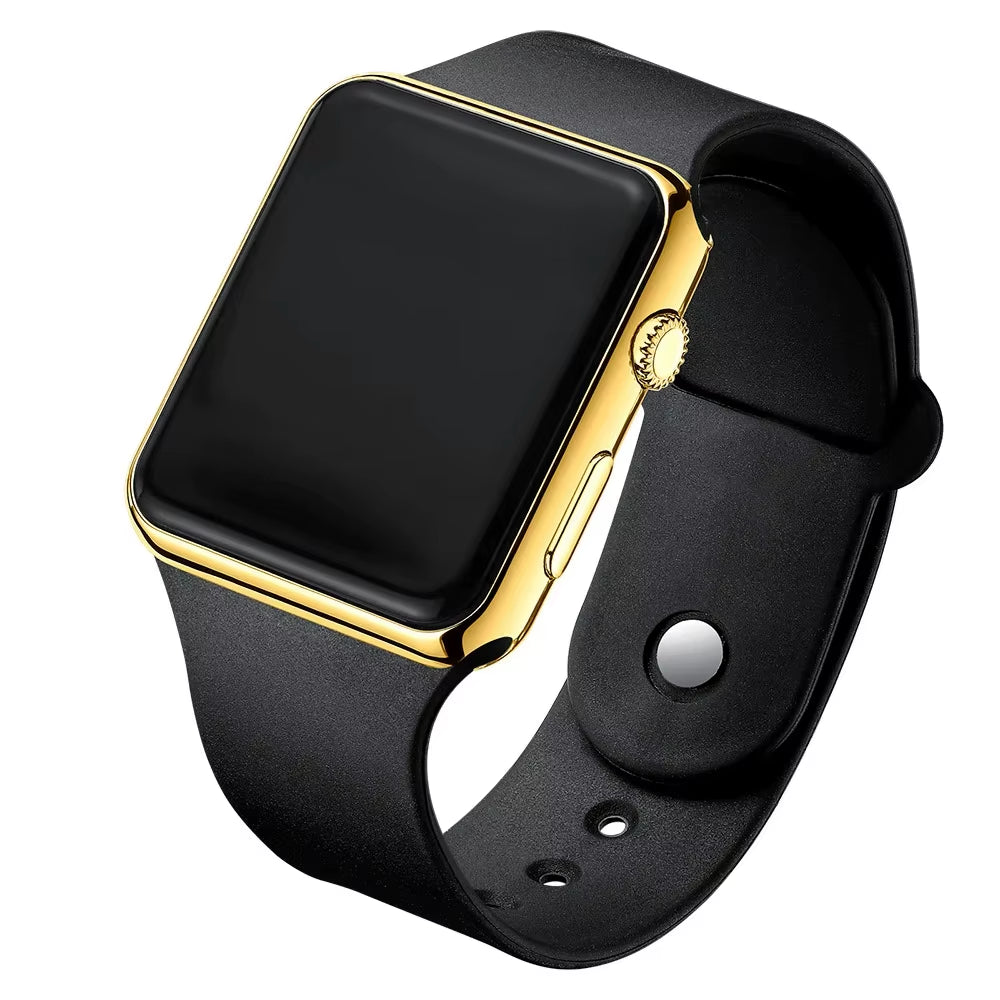 New Digital Watches Men Women Electronic Square LED Sport Wristwatch Fashion Casual Simple Silicone Female Clock