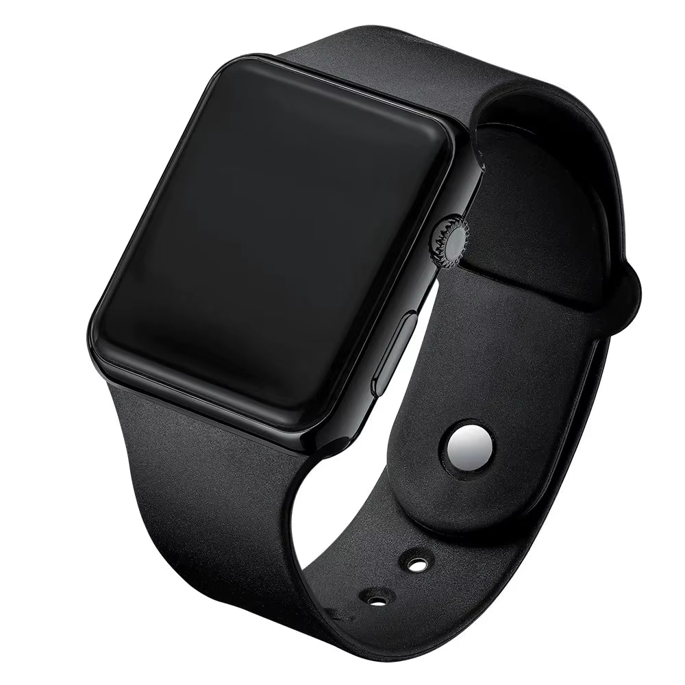 New Digital Watches Men Women Electronic Square LED Sport Wristwatch Fashion Casual Simple Silicone Female Clock