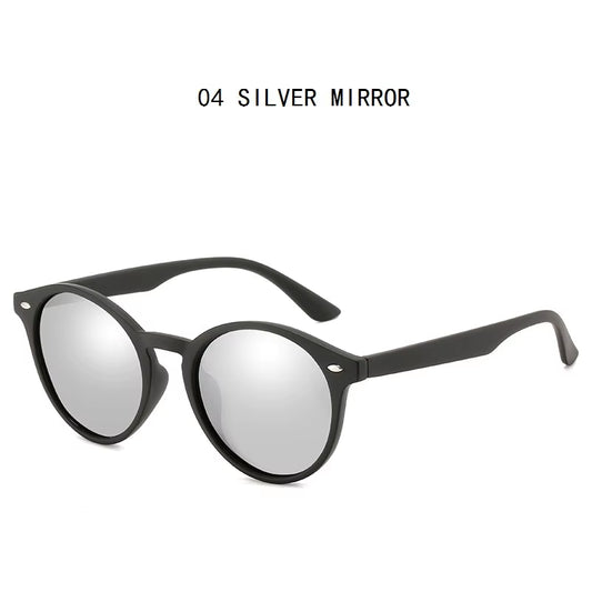 Fashion round Polarized Sunglasses Men Women Classic Vintage Black Driving Sun Glasses Circle Oval Designer Retro Sunglass UV400