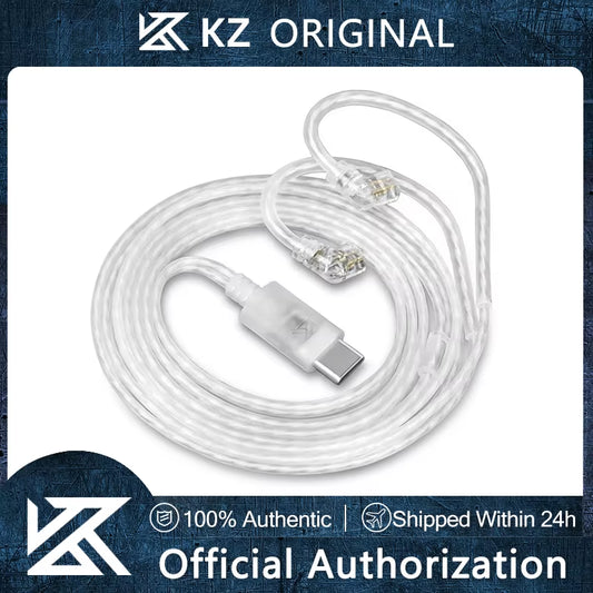 Earphones Type-C 2PIN Cables Silver Plated Upgrade Cable USB C Headphones Wire for  DQ6 ZAX ZSX ZSN PRO ZS10PRO ZAR ZVX