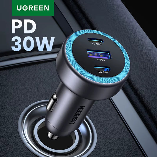 Car Charger PD30W USB C Fast Charger for Iphone 16 15 Fast Charging for Mobile Phone USB C Car Charger