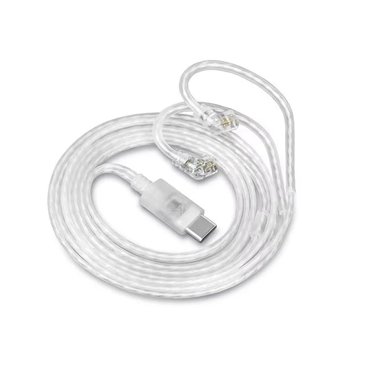 Earphones Type-C 2PIN Cables Silver Plated Upgrade Cable USB C Headphones Wire for  DQ6 ZAX ZSX ZSN PRO ZS10PRO ZAR ZVX