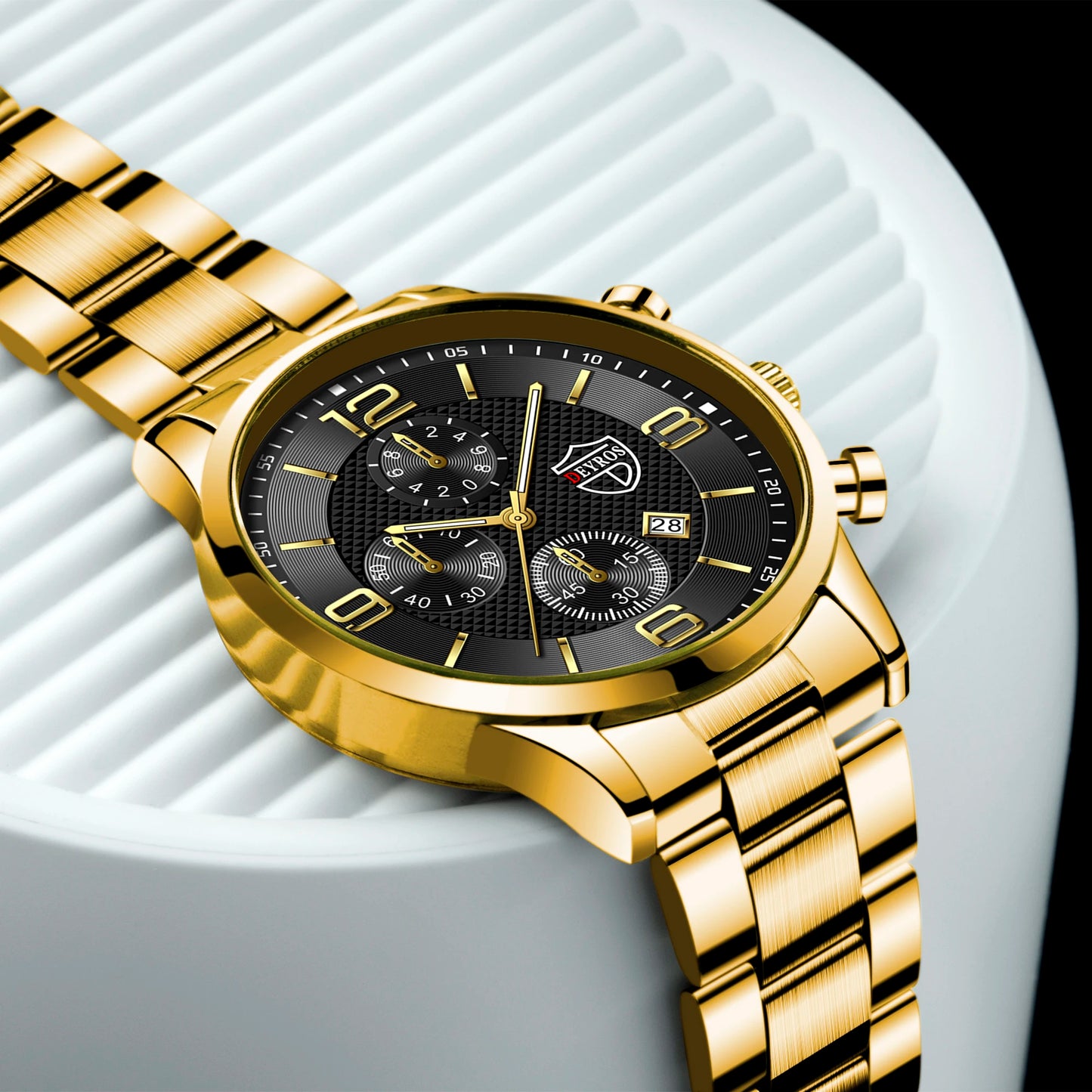 Reloj Hombre Luxury Business Men Watchs Stainless Steel Quartz Wristwatch Male Leather Calendar Luminous Clock Relogio Masculino