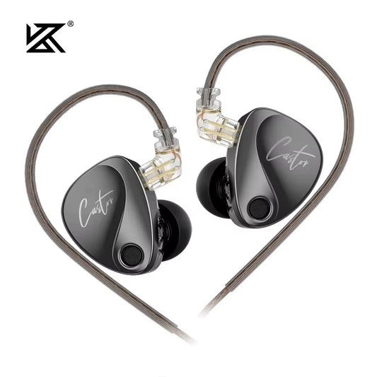 Castor in Ear Hifi Earphone 2DD Dynamic High-End Tunable Balanced Armature Earphones Monitor Headphone Cancelling Earbuds