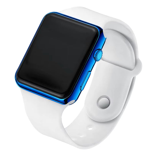 New Digital Watches Men Women Electronic Square LED Sport Wristwatch Fashion Casual Simple Silicone Female Clock