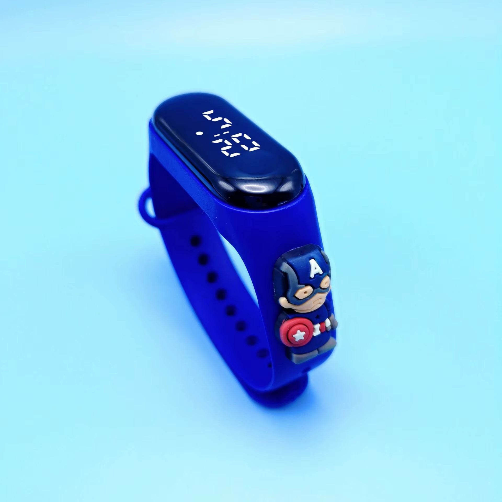 Cartoon Marvel Children'S Watch Fashion Watches Electronic Digital LED Display Watches Waterproof Holiday Gift Kids Watches